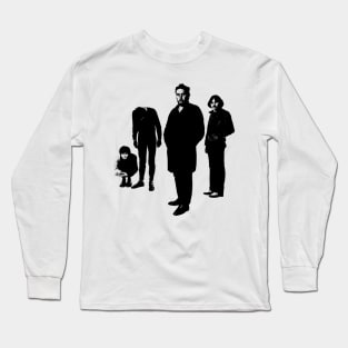 Black and White - Retro Vintage Long Sleeve T-Shirt